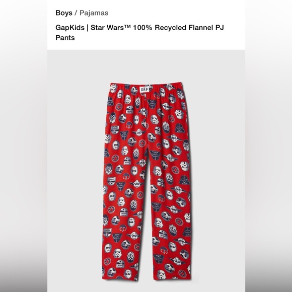 🔥GAP Star Wars Pajama Lounge Pants Boy's 14 - Picture 4 of 9